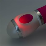 Ярко-розовый вибратор-язык Tongue Lick - 16,5 см. - фото 1425946