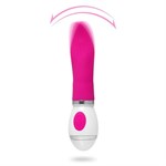 Ярко-розовый вибратор-язык Tongue Lick - 16,5 см. - фото 1425943