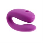 Фиолетовый стимулятор для пар с вибропулей - фото 1424028