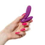 Фиолетовый стимулятор для пар с вибропулей - фото 1424030
