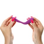 Фиолетовый стимулятор для пар с вибропулей - фото 1424031