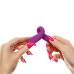 Фиолетовый стимулятор для пар с вибропулей - фото 1424032