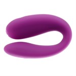 Фиолетовый стимулятор для пар с вибропулей - фото 1424024