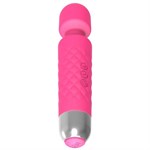 Розовый wand-вибратор с подвижной головкой - 20,4 см. - фото 1424038