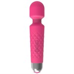 Розовый wand-вибратор с подвижной головкой - 20,4 см. - фото 1424033