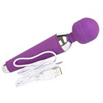Фиолетовый wand-вибратор - 20 см. - фото 1424042