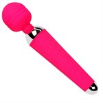 Розовый wand-вибратор - 20 см. - фото 1424045