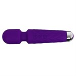 Фиолетовый wand-вибратор с подвижной головкой - 20,4 см. - фото 1424049