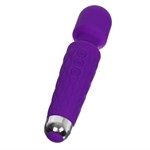 Фиолетовый wand-вибратор с подвижной головкой - 20,4 см. - фото 1424050