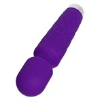 Фиолетовый wand-вибратор с подвижной головкой - 20,4 см. - фото 1424051