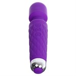 Фиолетовый wand-вибратор с подвижной головкой - 20,4 см. - фото 1424053