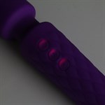 Фиолетовый wand-вибратор с подвижной головкой - 20,4 см. - фото 1424056