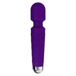Фиолетовый wand-вибратор с подвижной головкой - 20,4 см. - фото 1424048