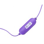 Фиолетовые гладкие виброяйца, работающие от USB - фото 1426017