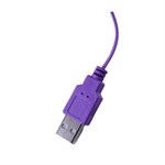 Фиолетовые гладкие виброяйца, работающие от USB - фото 1426018