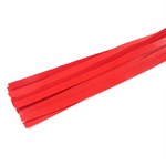 Красная многохвостая плеть с петлей на рукояти - 55 см. - фото 1424112