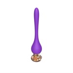 Фиолетовый вибромассажер Nipple Vibrator - 14,5 см. - фото 1435763