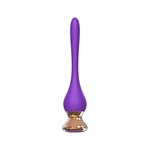 Фиолетовый вибромассажер Nipple Vibrator - 14,5 см. - фото 1435759