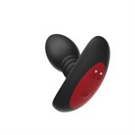 Черная анальная вибропробка Anal Vibrator с пультом ДУ - 13,5 см. - фото 1435780