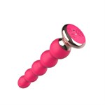 Розовый вибратор-ёлочка Mini Vibrator с пультом ДУ - 19 см. 358207 - фото 39201