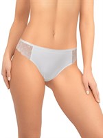 Трусики-бразилиана из кружева и микрофибры 358342