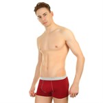 Мужские трусы-боксеры с меланжевой окантовкой и резинкой 360477