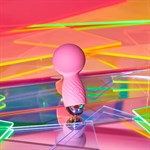 Розовый мини-wand вибратор Itsy Bitsy Mini Wand Vibrator - фото 1424875
