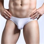 Мужские классические однотонные трусы-слипы 364389