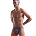 Мужские классические однотонные трусы-слипы 364389