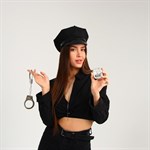 Эротический набор «Секс-полиция»: шапка, наручники, значок - фото 551294