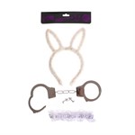Эротический набор «Я твоя зайка»: ободок, наручники, повязка - фото 1425472