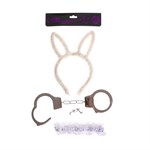 Эротический набор «Я твоя зайка»: ободок, наручники, повязка - фото 1436827