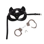 Эротический набор «Твоя кошечка»: маска и наручники - фото 1425475