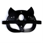 Оригинальная черная маска «Кошка» с ушками - фото 1429294