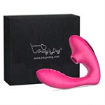 Розовый вибромассажер Clitoral Sucking Vibrator OG для стимуляции клитора и точки G - фото 1440937