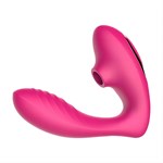 Розовый вибромассажер Clitoral Sucking Vibrator OG для стимуляции клитора и точки G - фото 1440940