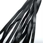 Черная плеть из эко-кожи с витой ручкой - 55 см. - фото 1426894