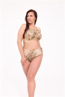 Оригинальные трусики-слипы из сетки с принтом 366699