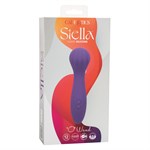Фиолетовый вибромассажер Stella Liquid Silicone “O” Wand - 17,75 см. - фото 1428505