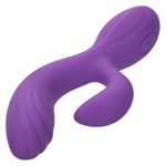 Фиолетовый вибромассажер-кролик Stella Liquid Silicone “C” Curve - 19 см. - фото 1428564