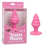 Розовая анальная пробка в виде мороженого Yum Bum Ice Cream Cone Butt Plug - 9,5 см. 367124 - фото 69911