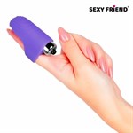 Фиолетовая вибронасадка на палец - фото 1428053