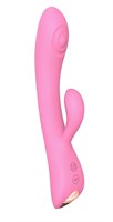 Розовый вибратор-кролик Bunny   Clyde - 22,5 см. - фото 1426092