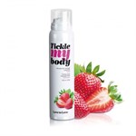 Массажная хрустящая пенка Tickle My Body Strawberry с ароматом клубники - 150 мл. 367627 - фото 602924