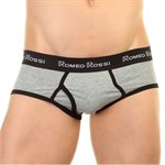 Набор из 3 разноцветных трусов-брифов с чёрной резинкой 368396