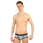 Набор из 3 разноцветных трусов-брифов с чёрной резинкой 368396