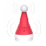 Красный вибростимулятор в форме колпака Magical Santa Hat - фото 1431973