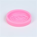 Розовая силиконовая форма в виде вульвы - фото 1426967