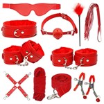 Красный БДСМ-набор «Оки-Чпоки» из 11 предметов - фото 1427210