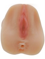 Телесный мастурбатор Realistic Vagina - вагина и анус - фото 1432333